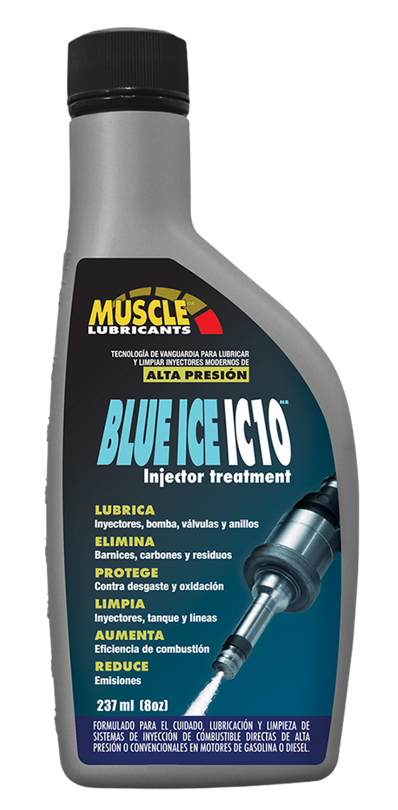 Botella de Blue Ice IC-10, tratamiento para inyectores, 237 ml